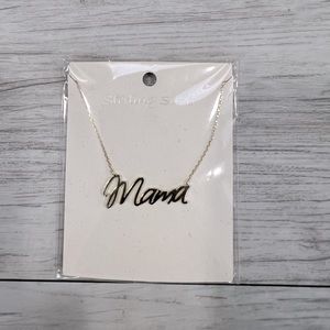 Mama Sterling Silver Necklace